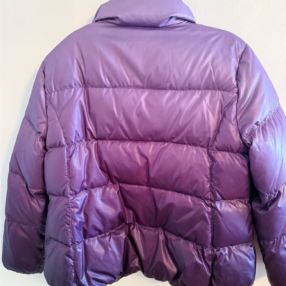Michael Kors Purple Ombre Puffer Jacket Quilted Winter Coat Size XL - Picture 3 of 4